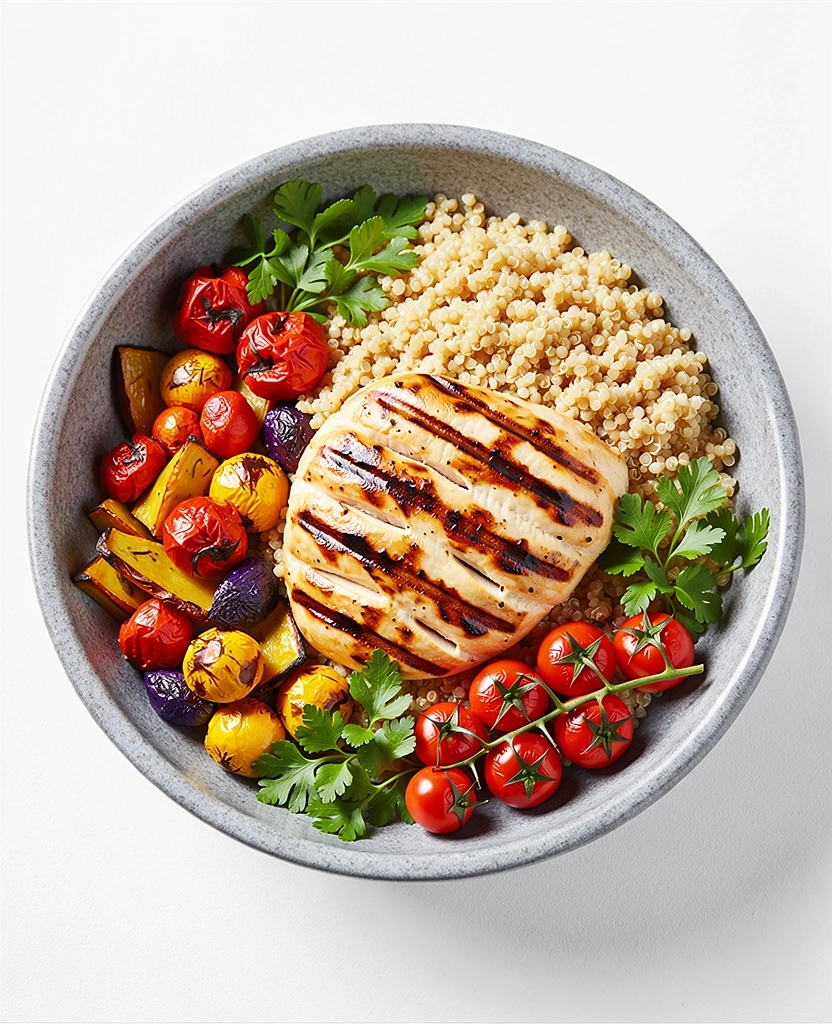 Zdrowy, niskokaloryczny posiłek