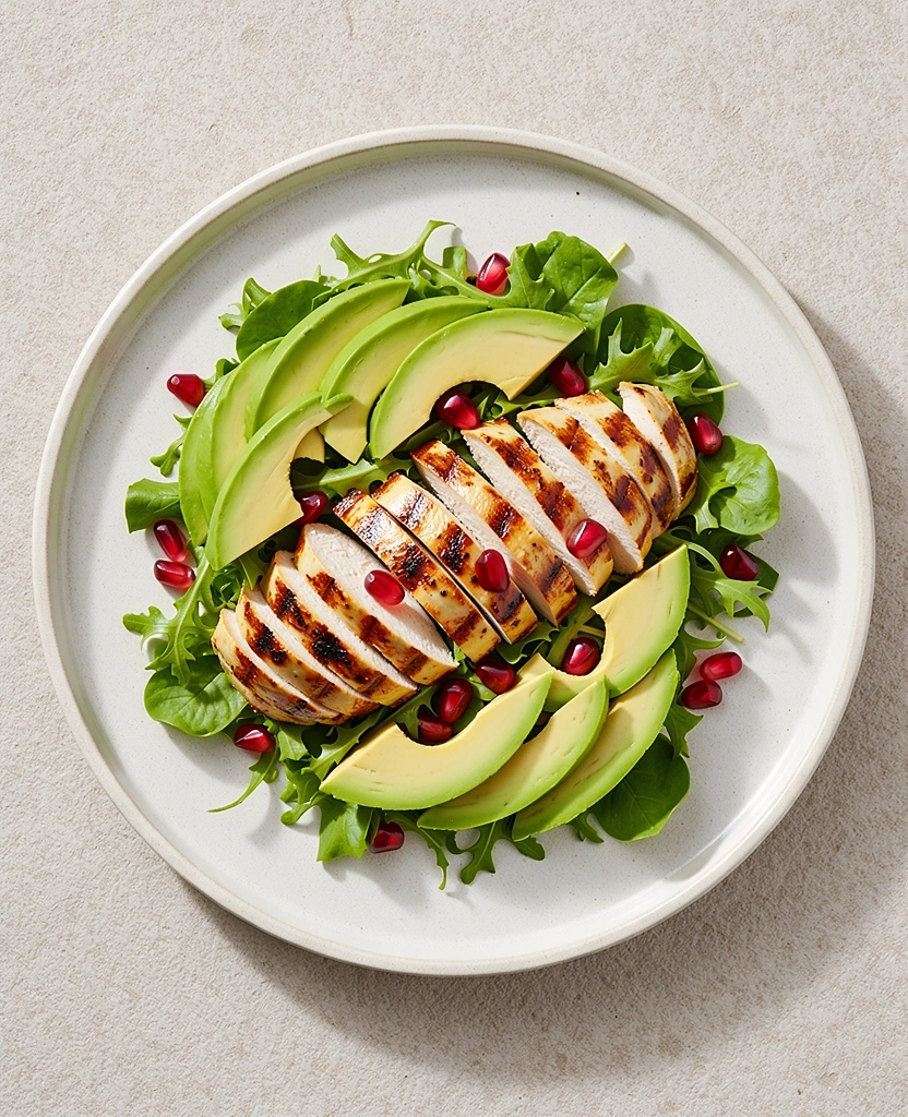 Zdrowa sałatka z kurczakiem